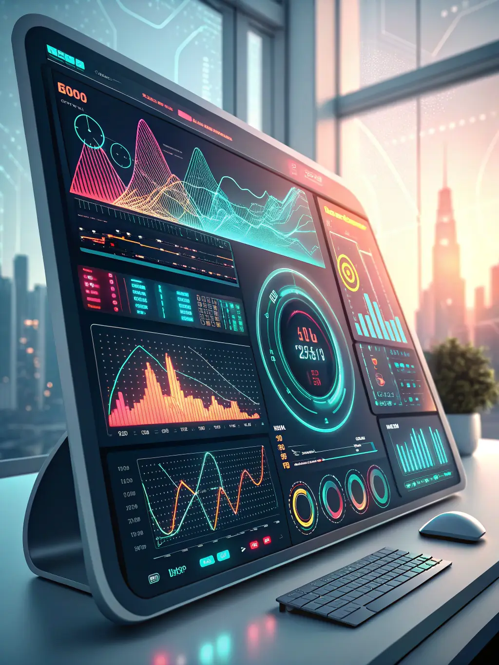 AI-powered analytics dashboard with predictive maintenance alerts, showcasing Reliova's AI Solutions for IoT.